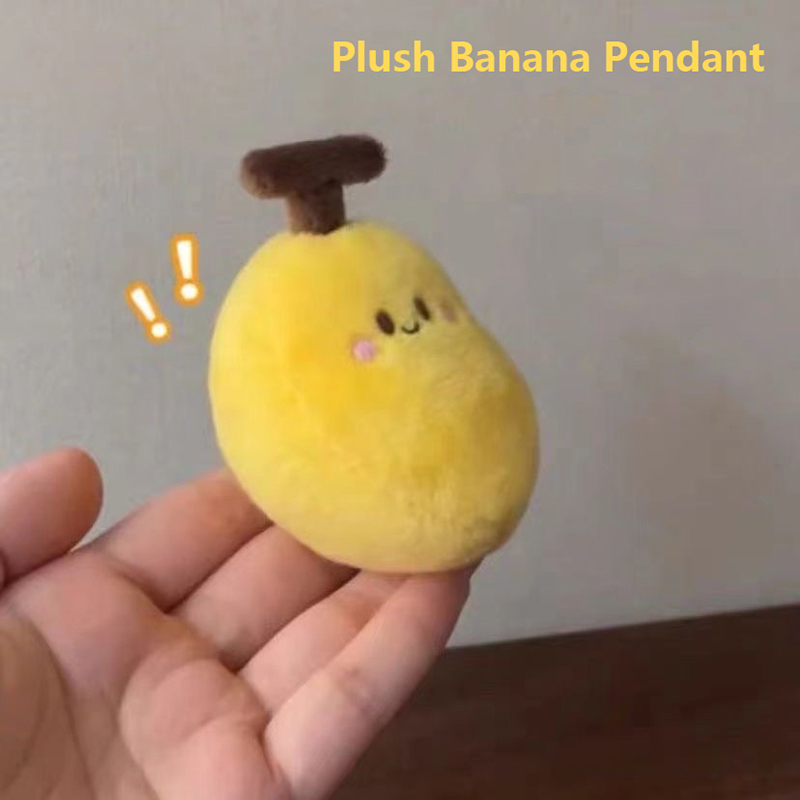 Baby Food Banana - Cute Banana Plush Keychain Toy Cartoon