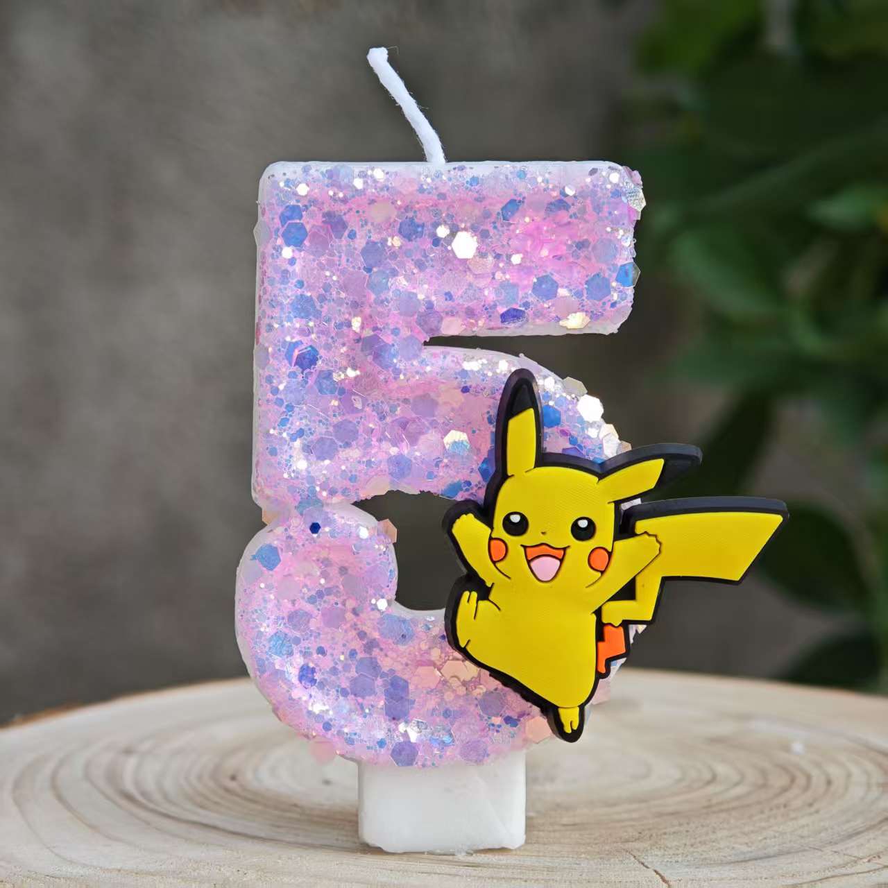 Baby Food Ideas - Pikachu Pokémon Candles 0-9 Number Cake