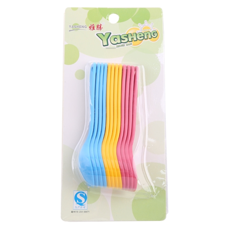 Baby Food Eat - 12Pcs Baby Feeding Spoon Safe Plastic