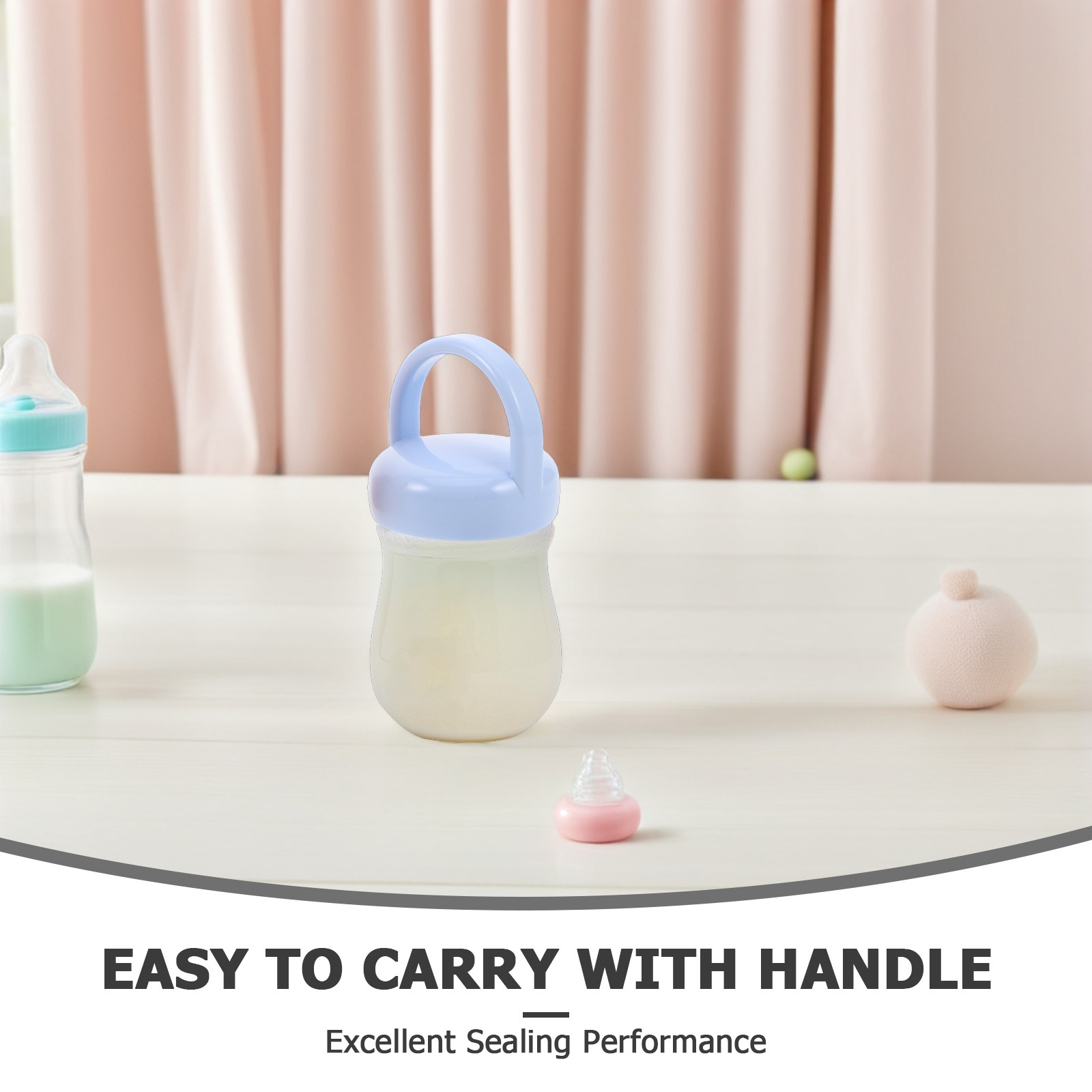 3Pcs Baby Bottle Caps Ergonomi - Baby Food Bottle ulasan dan harga