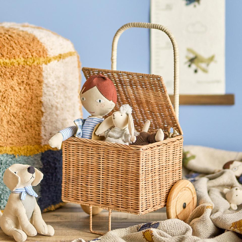 Rattan Baby Push Wagon Toy Woo - Baby Food With Fiber ulasan dan harga