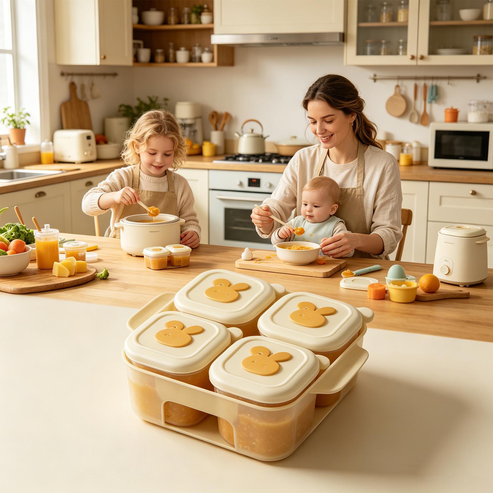 Food Freezer Tray With Lid Chi - Baby Food Freezer Tray ulasan dan harga
