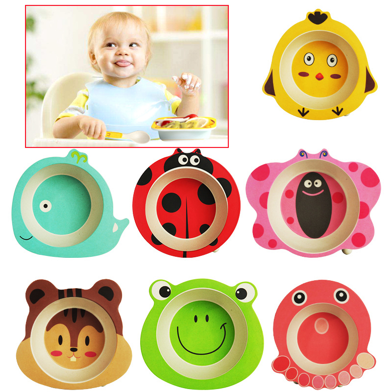 Bamboo Fiber Food Plates For C - Baby Food With Fiber ulasan dan harga