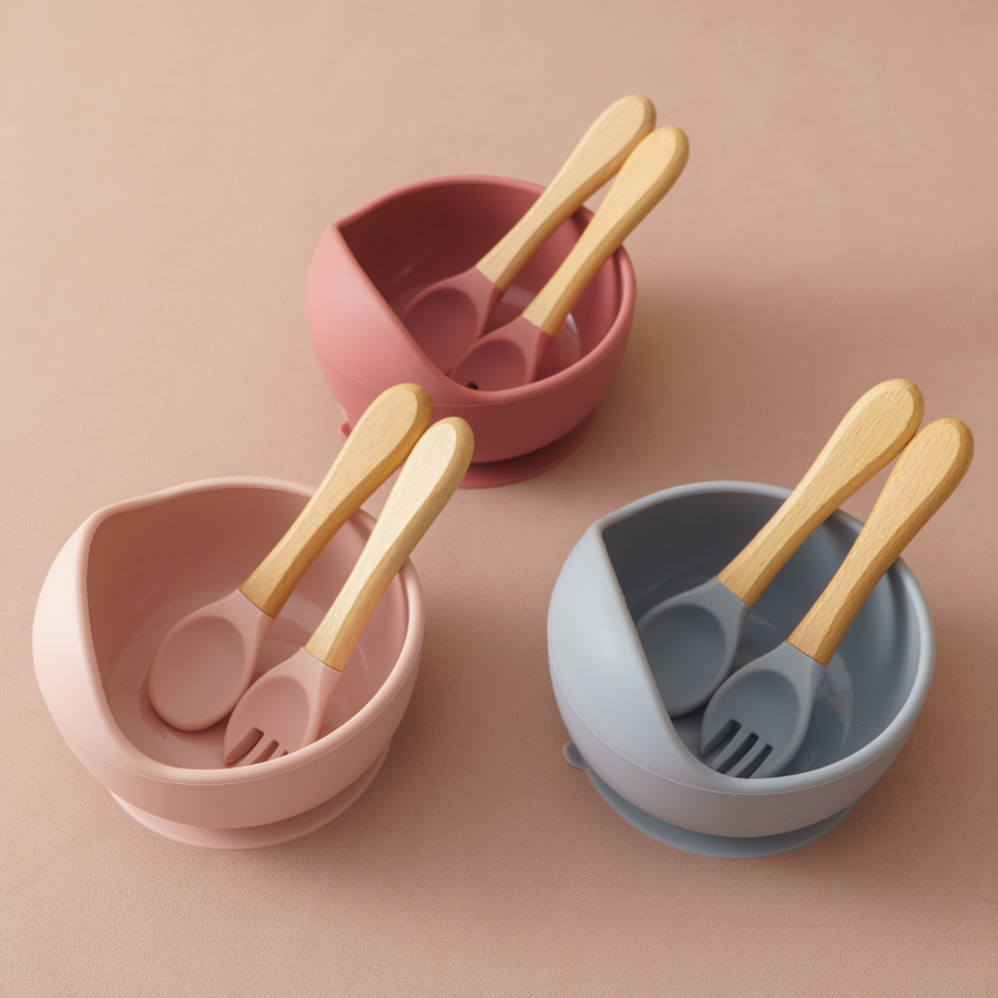 3Pcs Silicone Baby Feeding Bow - Baby Food Dispensing Spoon ulasan dan harga