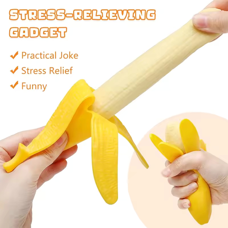1/2/3Pcs Stretchy Banana,Squis - Baby Food Banana ulasan dan harga