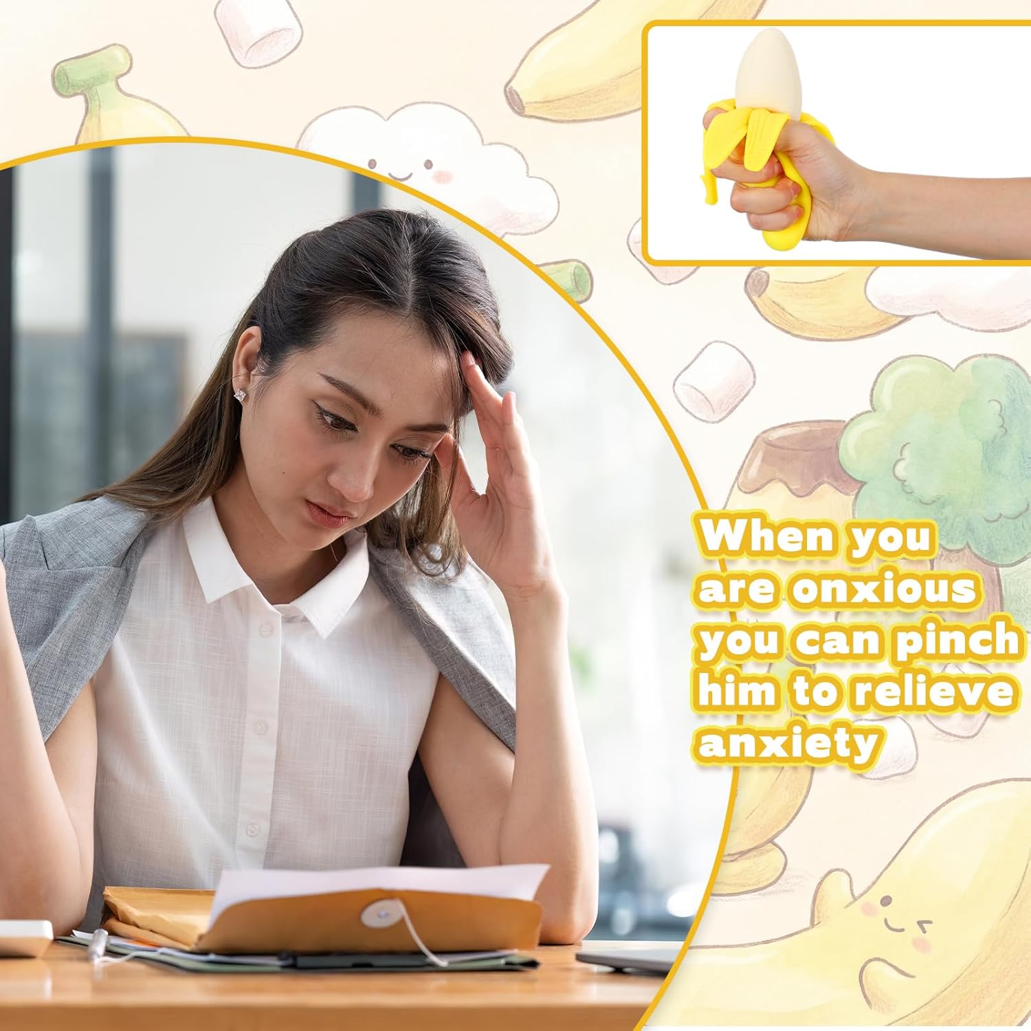 1/2/3Pcs Stretchy Banana,Squis - Baby Food Banana ulasan dan harga