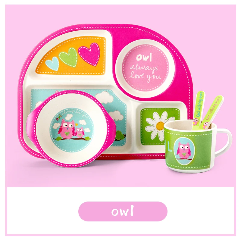 Children's Dish With Partition - Baby Food With Fiber ulasan dan harga