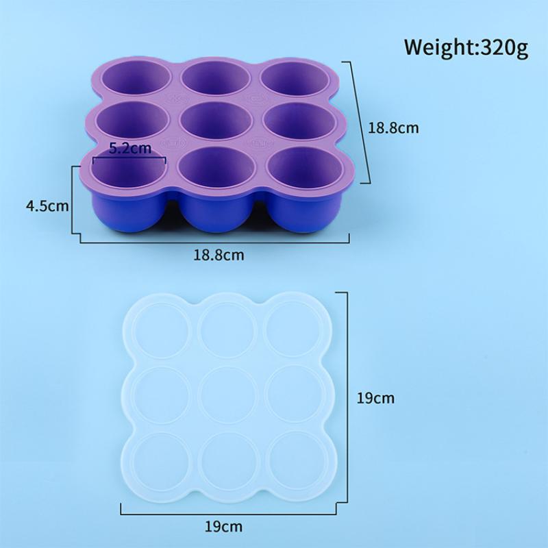 Baby Food Silicone Container 9 - Baby Food Freezer Tray ulasan dan harga