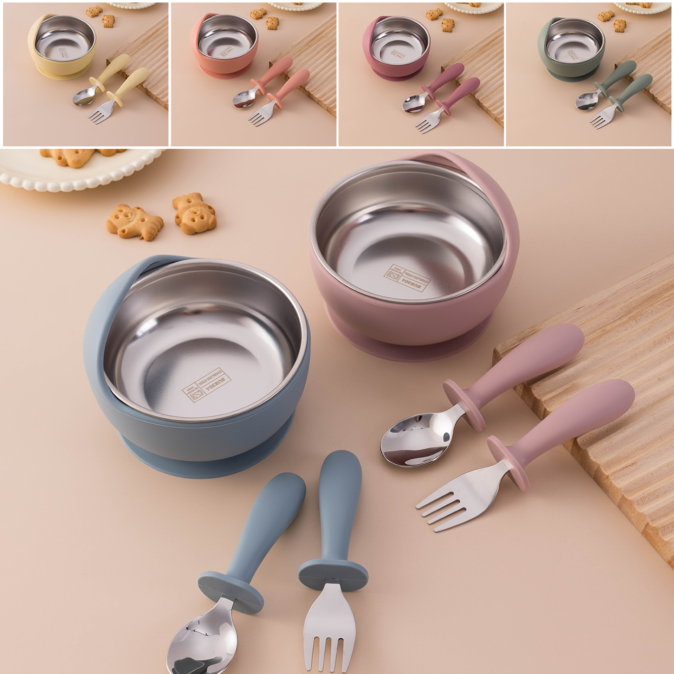 Color Kids 3PCS Stainless Stee - Baby Food Dispensing Spoon ulasan dan harga