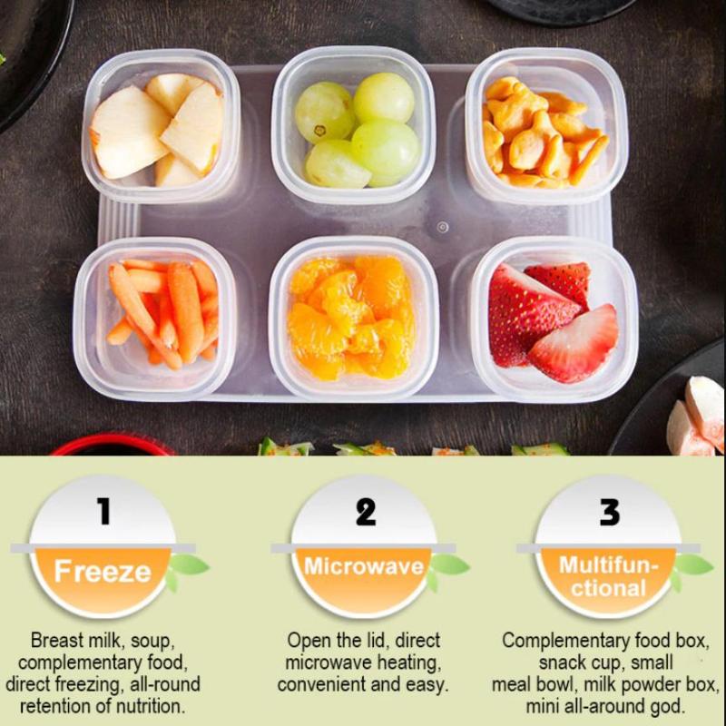 4/6pcs Baby Food Freezer Stora - Baby Food Freezer Tray ulasan dan harga