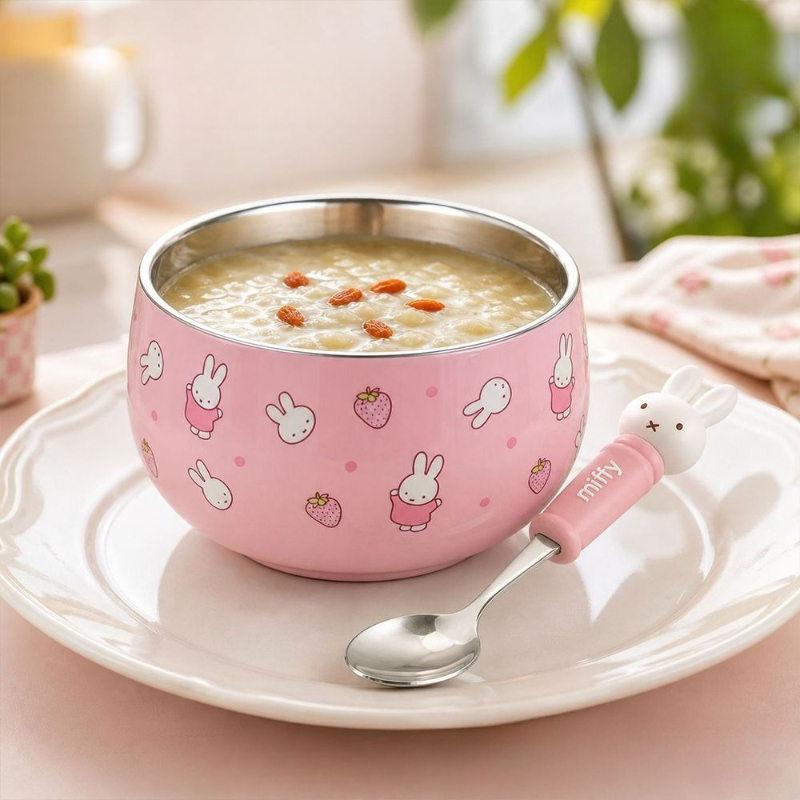Cartoon Kawaii Miffy Stainless - Baby Food Japan ulasan dan harga