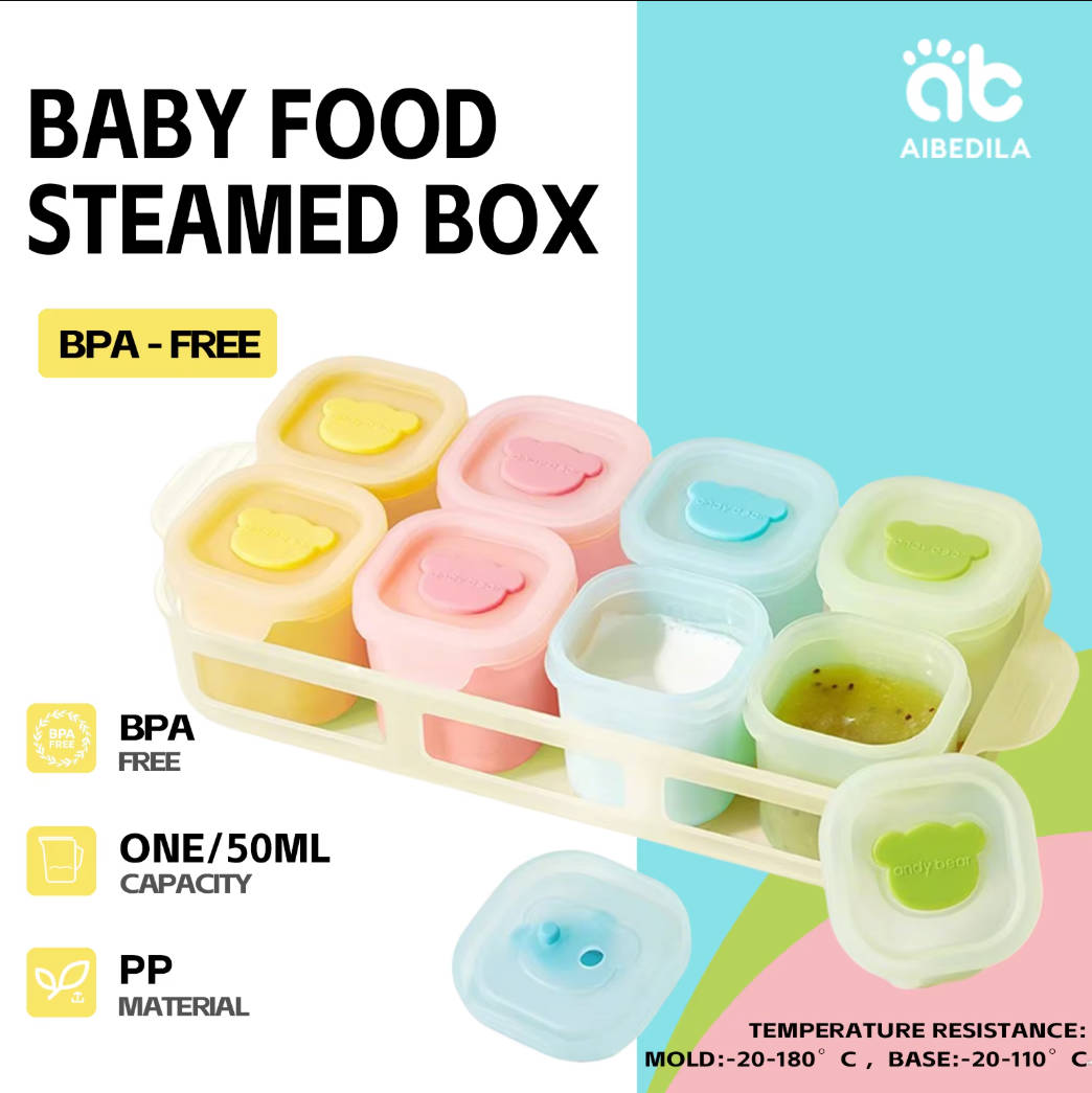AIBEDILA Baby Silicone Food Fr - Baby Food Freezer Tray ulasan dan harga