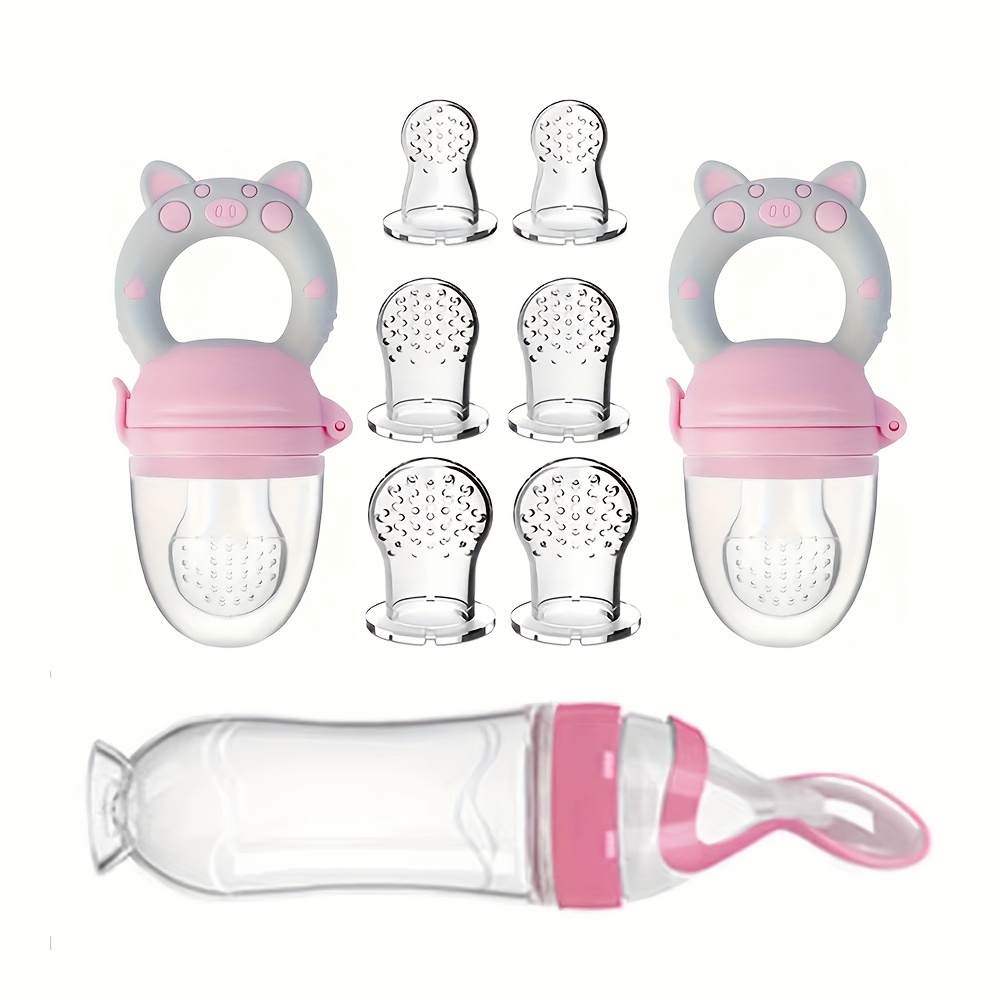 9pcs Feeding Cutlery:1 Silicon - Baby Food Dispensing Spoon ulasan dan harga