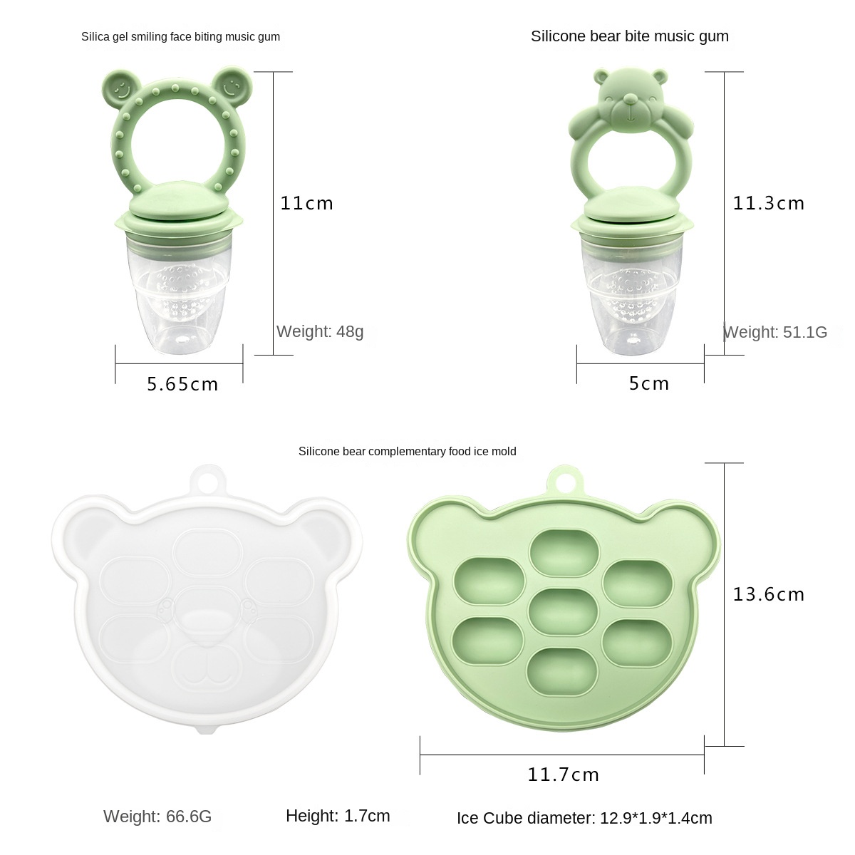 Food Grade Silicone Baby Teeth - Baby Food Bites ulasan dan harga