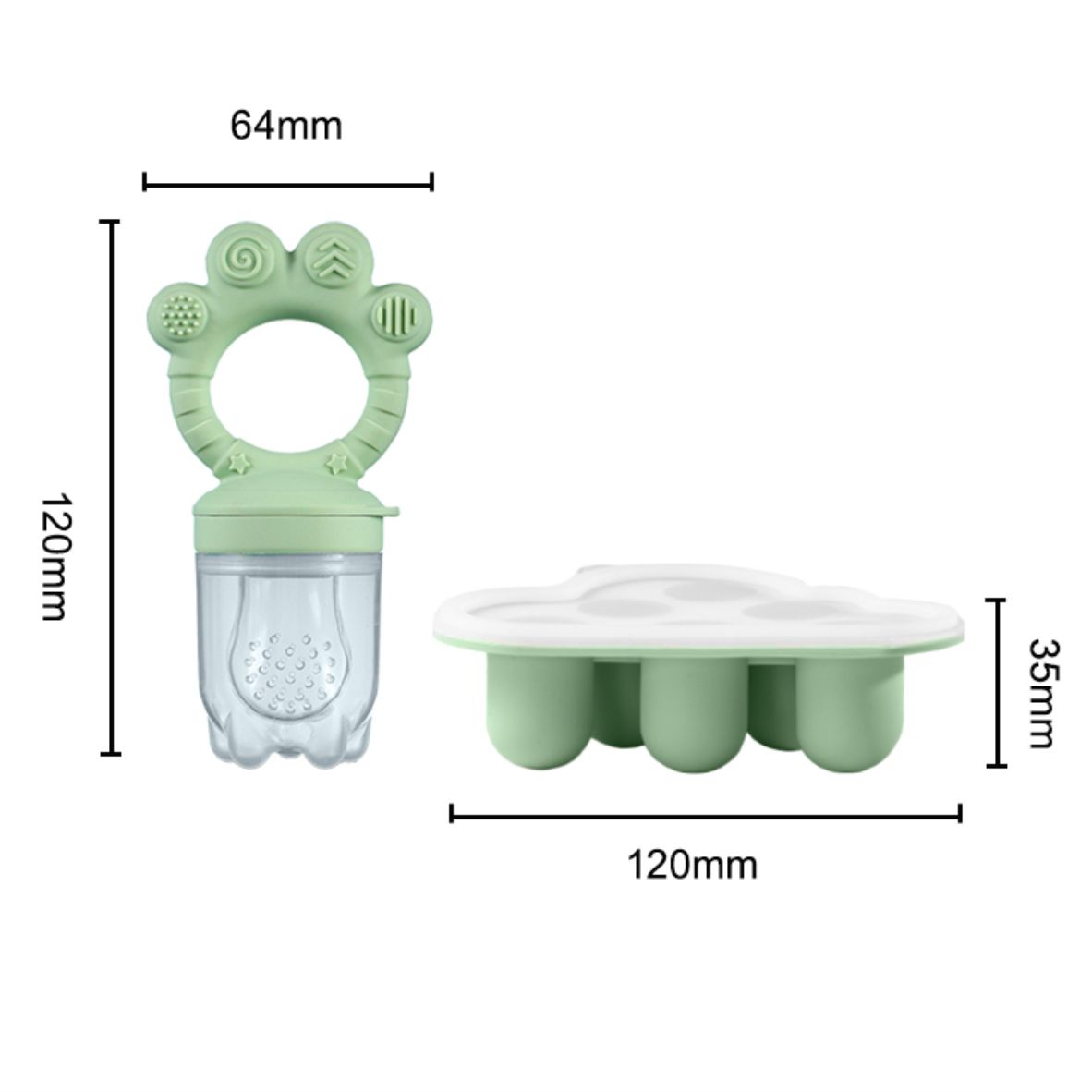 Baby Fruit Food Feeder & Freez - Baby Food Freezer Tray ulasan dan harga